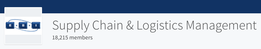 Supply Chain and Logistics Management LinkedIn Group