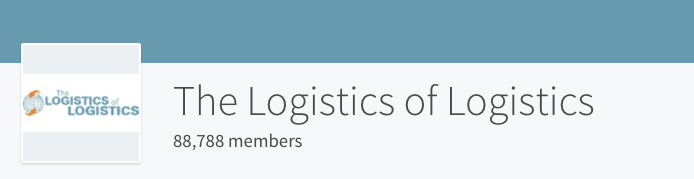 Logistics of Logistics LinkedIn Group